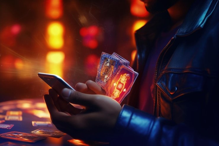 Konten syarat penggunaan di tampilan layar smartphone dalam kondisi mudah diakses